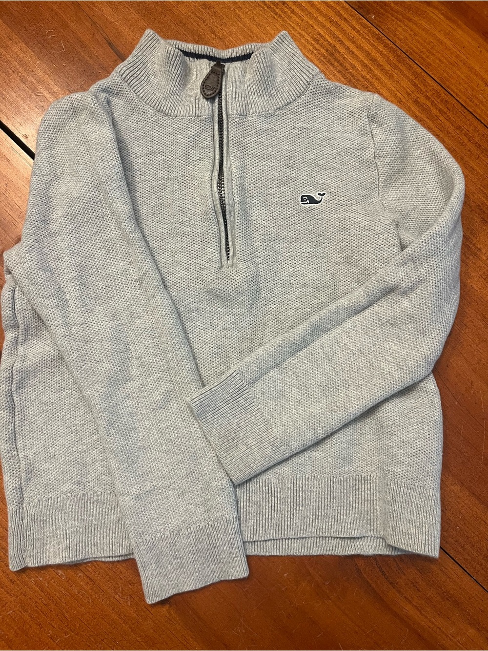 Vineyard Vines Boy’s Heather Gray Half-Zip Sweater